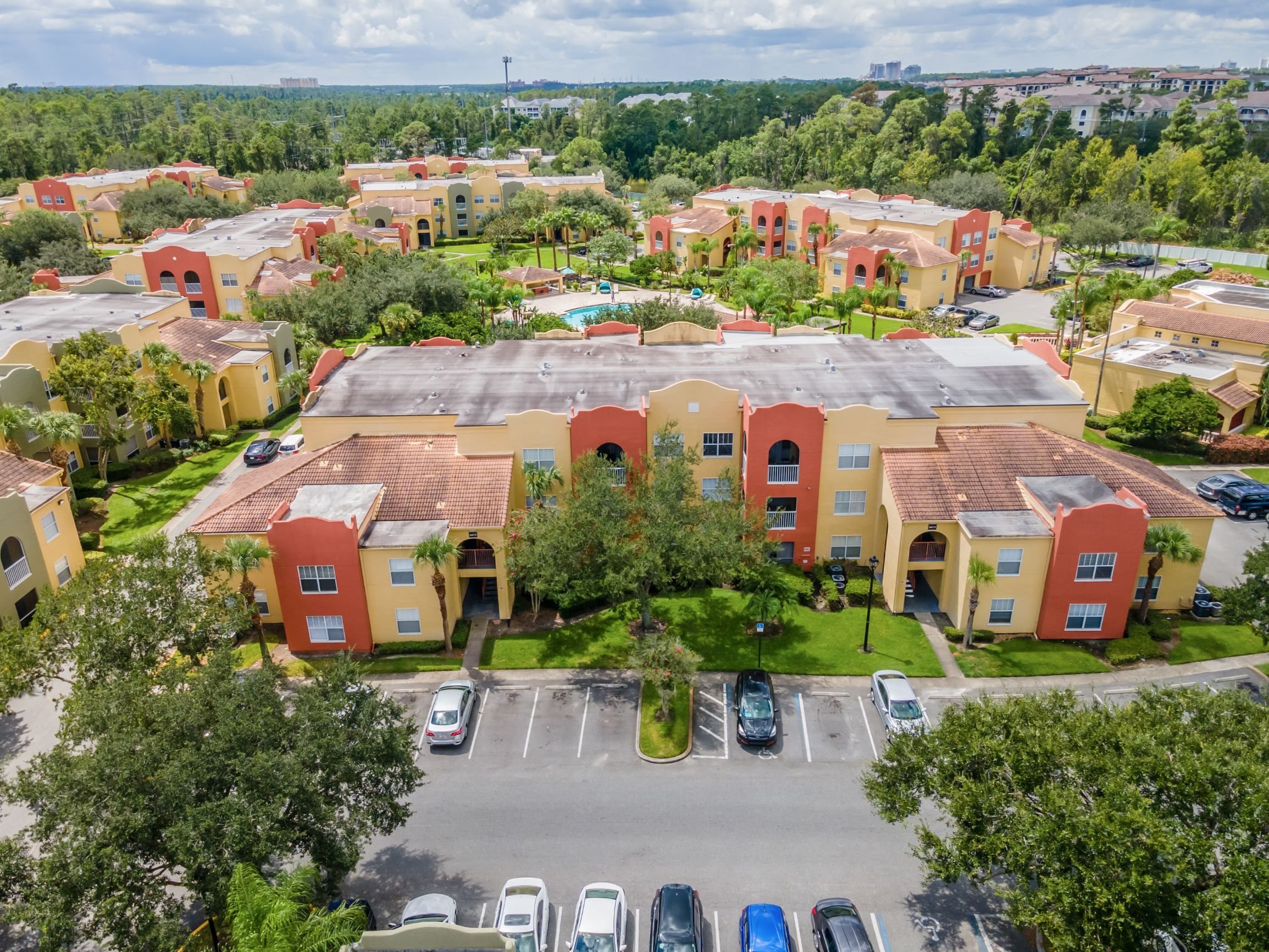 Aerial View of Mission Club Apartments in Orlando, FL
